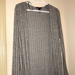 Full body grey cardigan